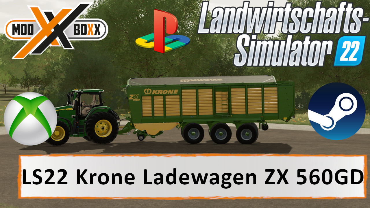Ls22 Krone Zx 560 Gd Ladewagen Modboxx 6011