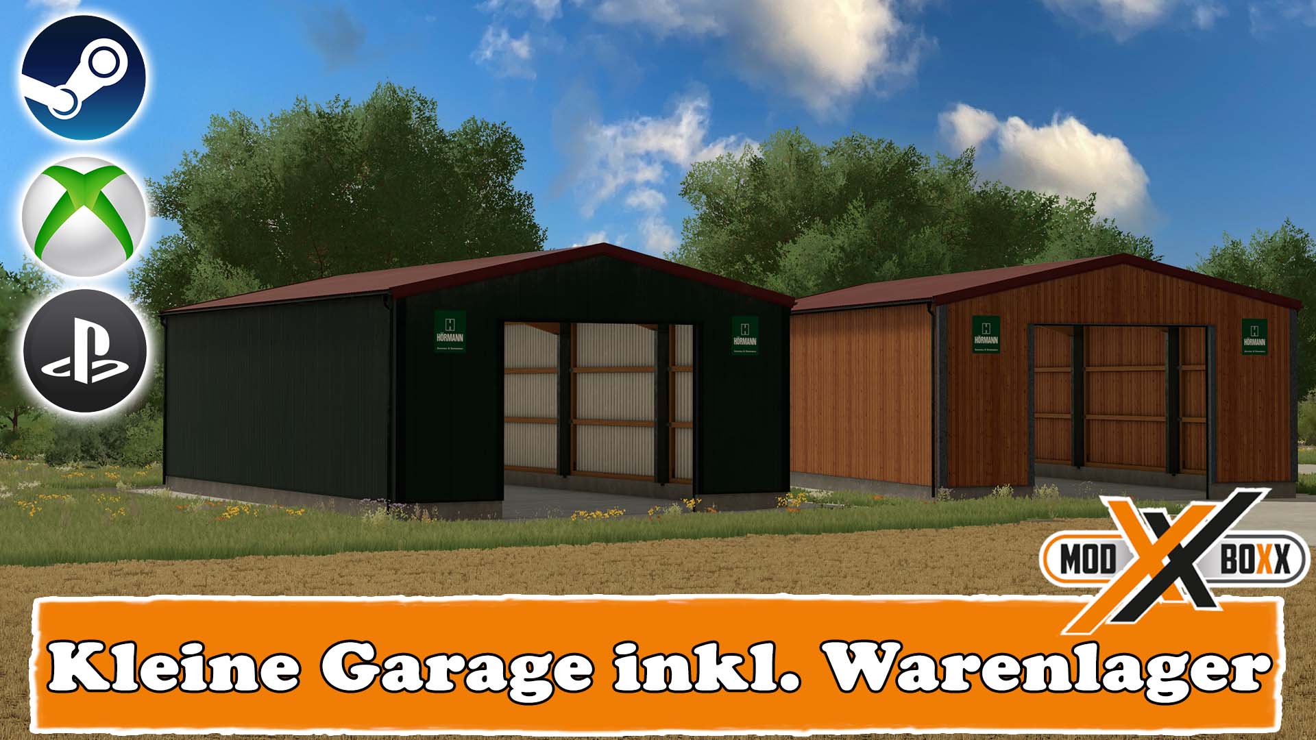 Kleine Hörmann Garage Inkl Warenlager Modboxx 8431